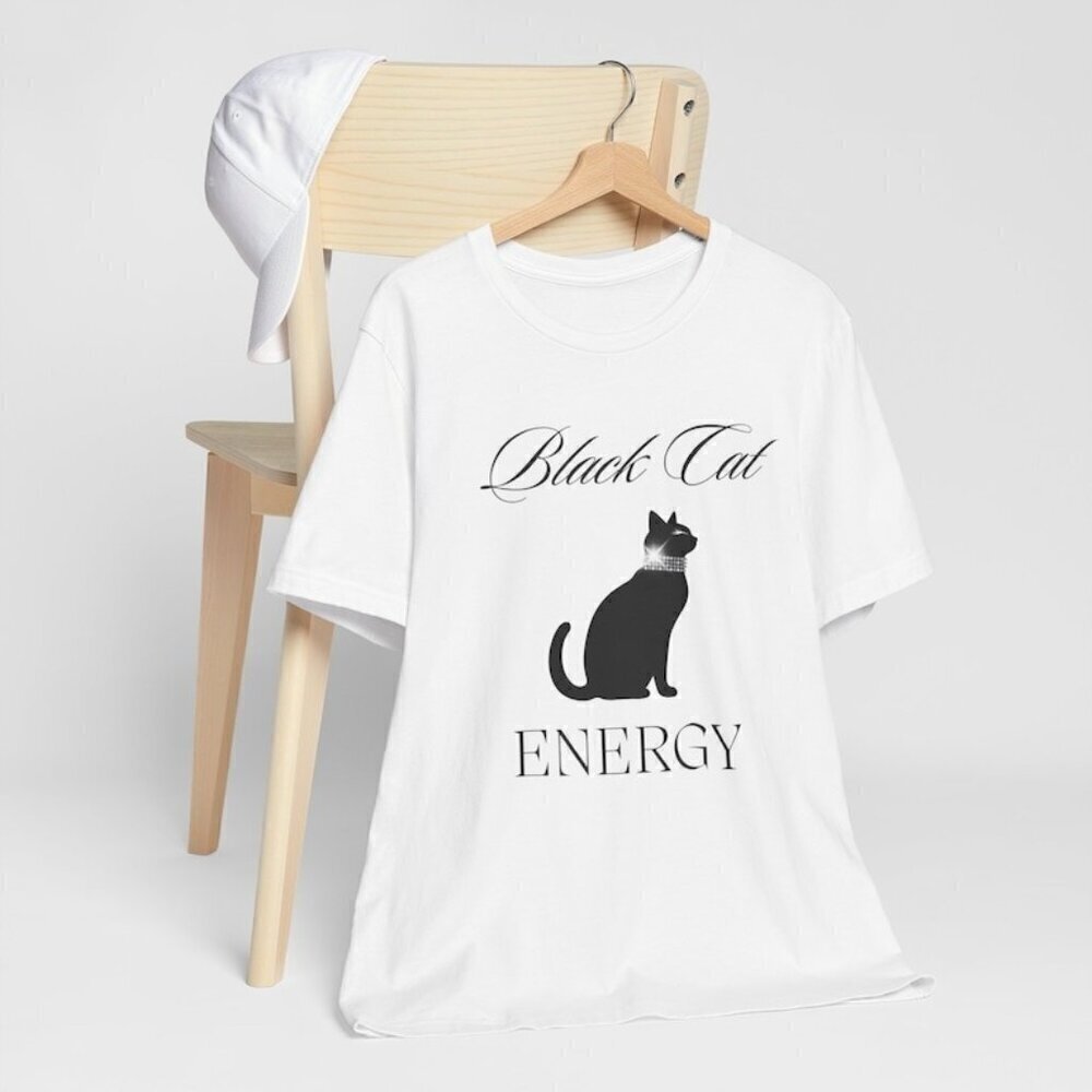 Sophisticated Cat Diamond Necklace Feminine Energy Chic Unisex T-Shirt